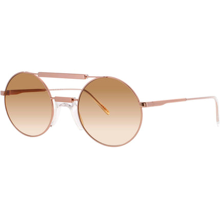 Andy Wolf Unisex Sunglasses - Rose Gold Metal/Acetate Oval Frame | TURNOCK SUN COL C ,