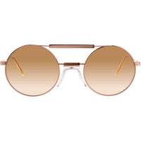 Andy Wolf Unisex Sunglasses - Rose Gold Metal/Acetate Oval Frame | TURNOCK SUN COL C ,