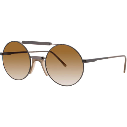 Andy Wolf Unisex Sunglasses - Gunmetal/Brown Oval Full Rim Frame | TURNOCK SUN COL D ,