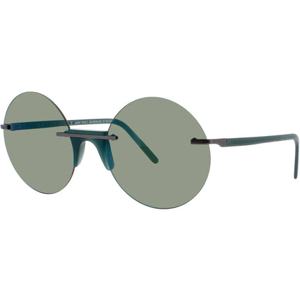 Andy Wolf Unisex Sunglasses - Green Metal/Acetate Rimless Frame | ZAIRE SUN COL E ,