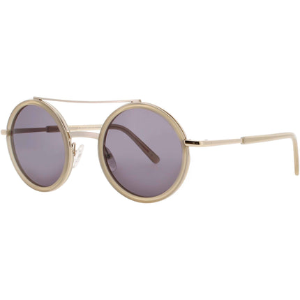 Andy Wolf Unisex Sunglasses - Gold Metal/Acetate Full Rim Frame | BLISS SUN COL G ,