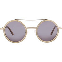 Andy Wolf Unisex Sunglasses - Gold Metal/Acetate Full Rim Frame | BLISS SUN COL G ,
