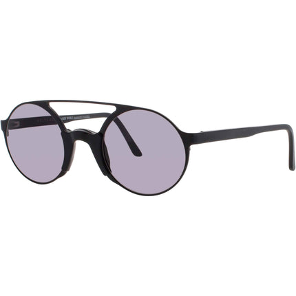 Andy Wolf Unisex Sunglasses - Matte Black Round Full Rim Frame | COLEMAN SUN COL A ,