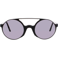 Andy Wolf Unisex Sunglasses - Matte Black Round Full Rim Frame | COLEMAN SUN COL A ,