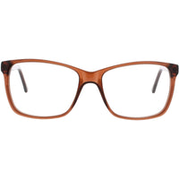 Andy Wolf Women's Eyeglasses - Brown Acetate Rectangular Shape Full Rim Frame | 5037 T ,