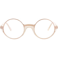 Andy Wolf Women's Eyeglasses - Brown Metal/Acetate Round Shape Full Rim Frame | 5041 L ,