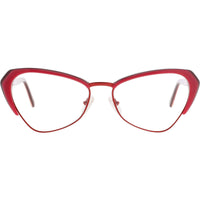 Andy Wolf Women's Eyeglasses - Berry Metal/Acetate Cat Eye Full Rim Frame | 5047 K ,