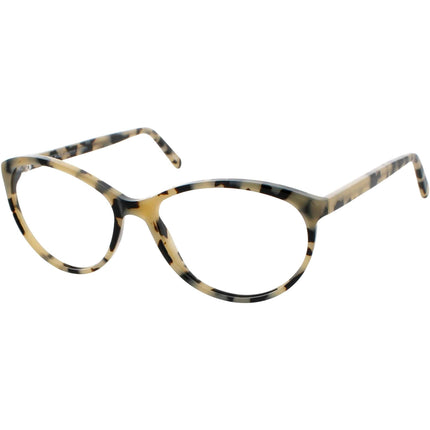Andy Wolf Women's Eyeglasses - Beige/Black Acetate Rectangular Shape Frame | 5056 Q ,
