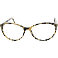 Andy Wolf Women's Eyeglasses - Beige/Black Acetate Rectangular Shape Frame | 5056 Q ,