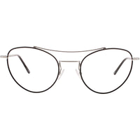 Andy Wolf Women's Eyeglasses - Silver Metal Aviator Shape Full Rim Frame | 4717 A ,