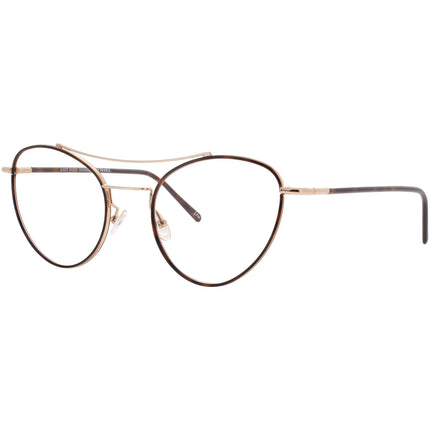 Andy Wolf Women's Eyeglasses - Gold Metal Aviator Shape Full Rim Frame | 4717 B ,