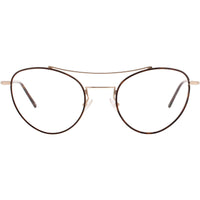 Andy Wolf Women's Eyeglasses - Gold Metal Aviator Shape Full Rim Frame | 4717 B ,