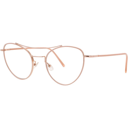 Andy Wolf Women's Eyeglasses - Rose Gold Metal Aviator Shape Full Rim Frame | 4717 C ,