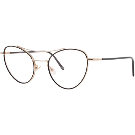 Andy Wolf Women's Eyeglasses - Gold Metal Aviator Shape Full Rim Frame | 4717 D ,