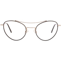 Andy Wolf Women's Eyeglasses - Gold Metal Aviator Shape Full Rim Frame | 4717 D ,