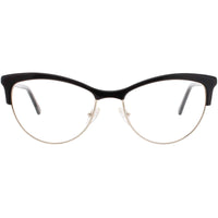 Andy Wolf Women's Eyeglasses - Black Metal/Acetate Cat Eye Full Rim Frame | 5081 A ,