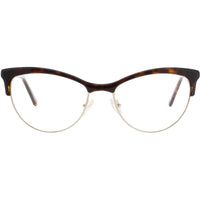 Andy Wolf Women's Eyeglasses - Brown Metal/Acetate Cat Eye Full Rim Frame | 5081 B ,