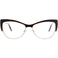Andy Wolf Women's Eyeglasses - Brown Metal/Acetate Cat Eye Full Rim Frame | 5082 B ,