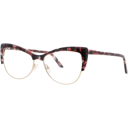 Andy Wolf Women's Eyeglasses - Berry Metal/Acetate Cat Eye Full Rim Frame | 5082 C ,