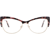 Andy Wolf Women's Eyeglasses - Berry Metal/Acetate Cat Eye Full Rim Frame | 5082 C ,