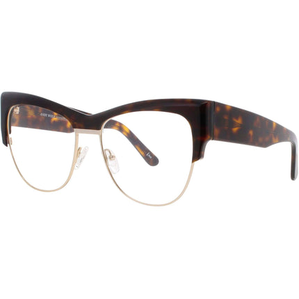 Andy Wolf Women's Eyeglasses - Brown Metal/Acetate Cat Eye Full Rim Frame | 5084 B ,