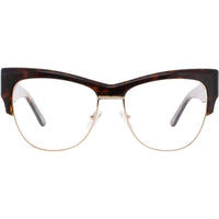 Andy Wolf Women's Eyeglasses - Brown Metal/Acetate Cat Eye Full Rim Frame | 5084 B ,