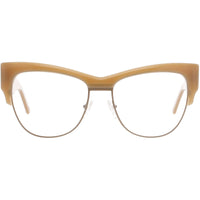 Andy Wolf Women's Eyeglasses - Brown Metal/Acetate Cat Eye Full Rim Frame | 5084 C ,