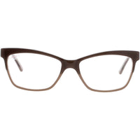 Andy Wolf Women's Eyeglasses - Brown Acetate Rectangular Shape Full Rim Frame | 5061 G ,