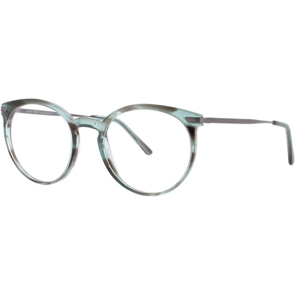 Andy Wolf Women's Eyeglasses - Teal Metal/Acetate Oval Shape Full Rim Frame | 5074 G ,