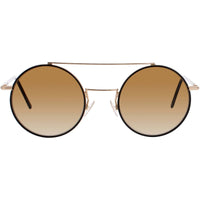 Andy Wolf Women's Sunglasses - Gold/Black Metal Full Rim Frame | TATI B SUN COL D ,
