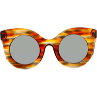 Andy Wolf Women's Sunglasses - Orange/Brown Cat Eye Shape Frame | MILLICENT SUN COL C ,