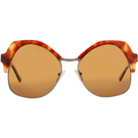 Andy Wolf Women's Sunglasses - Havana Cat Eye Full Rim Frame | ONE HEART SUN COL B ,