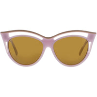 Andy Wolf Women's Sunglasses - Tan/Purple Acetate Cat Eye Frame | FELICITY SUN COL G ,