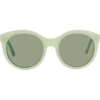 Andy Wolf Women's Sunglasses - Green Acetate Round Full Rim Frame | ZORA SUN COL E ,