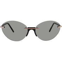 Andy Wolf Women's Sunglasses - Black Metal/Acetate Rimless Frame | ZURI SUN COL A ,