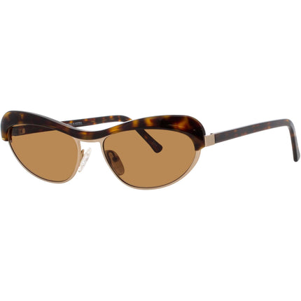 Andy Wolf Women's Sunglasses - Gold/Havana Cat Eye Full Rim Frame | AKIRA SUN COL B ,