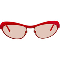 Andy Wolf Women's Sunglasses - Red Metal/Acetate Full Rim Frame | AKIRA SUN COL C ,