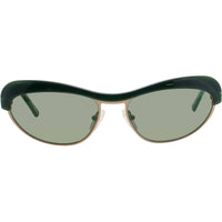 Andy Wolf Women's Sunglasses - Gold/Green Cat Eye Full Rim Frame | AKIRA SUN COL E ,
