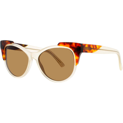 Andy Wolf Women's Sunglasses - Yellow/Havana Cat Eye Shape Frame | BEAUTY SUN COL B ,