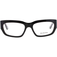 Balenciaga Men's Eyeglasses - Black Acetate Rectangular Full Rim Frame | BB0334O 001 ,