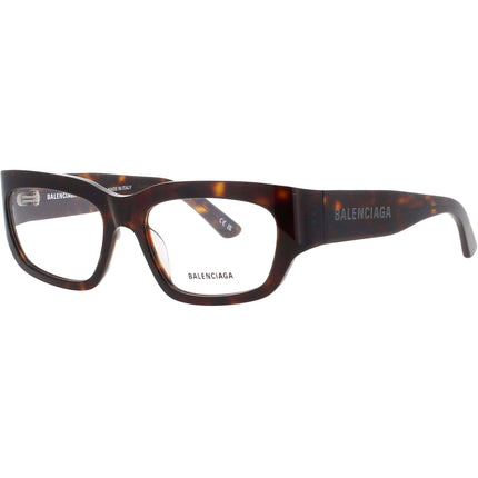 Balenciaga Men's Eyeglasses - Brown Acetate Rectangular Full Rim Frame | BB0334O 002 ,