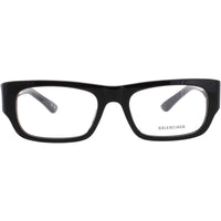 Balenciaga Men's Eyeglasses - Black Acetate Rectangular Full Rim Frame | BB0370O 001 ,