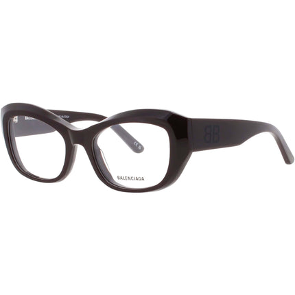 Balenciaga Women's Eyeglasses - Burgundy Acetate Cat Eye Shape Frame | BB0398O 004 ,