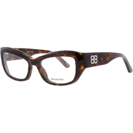 Balenciaga Women's Eyeglasses - Brown Acetate Rectangular Shape Frame | BB0399O 002 ,