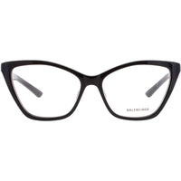 Balenciaga Women's Eyeglasses - Black Acetate Cat Eye Full Rim Frame | BB0405O 001 ,