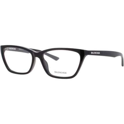 Balenciaga Women's Eyeglasses - Black Acetate Rectangular Shape Frame | BB0406O 001 ,