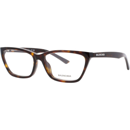 Balenciaga Women's Eyeglasses - Brown Acetate Rectangular Shape Frame | BB0406O 002 ,