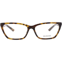 Balenciaga Women's Eyeglasses - Brown Acetate Rectangular Shape Frame | BB0406O 003 ,