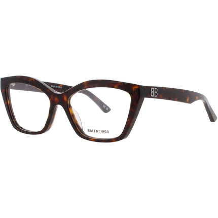 Balenciaga Women's Eyeglasses - Brown Acetate Cat Eye Full Rim Frame | BB0342O 006 ,