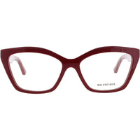 Balenciaga Women's Eyeglasses - Red Acetate Cat Eye Shape Full Rim Frame | BB0342O 010 ,
